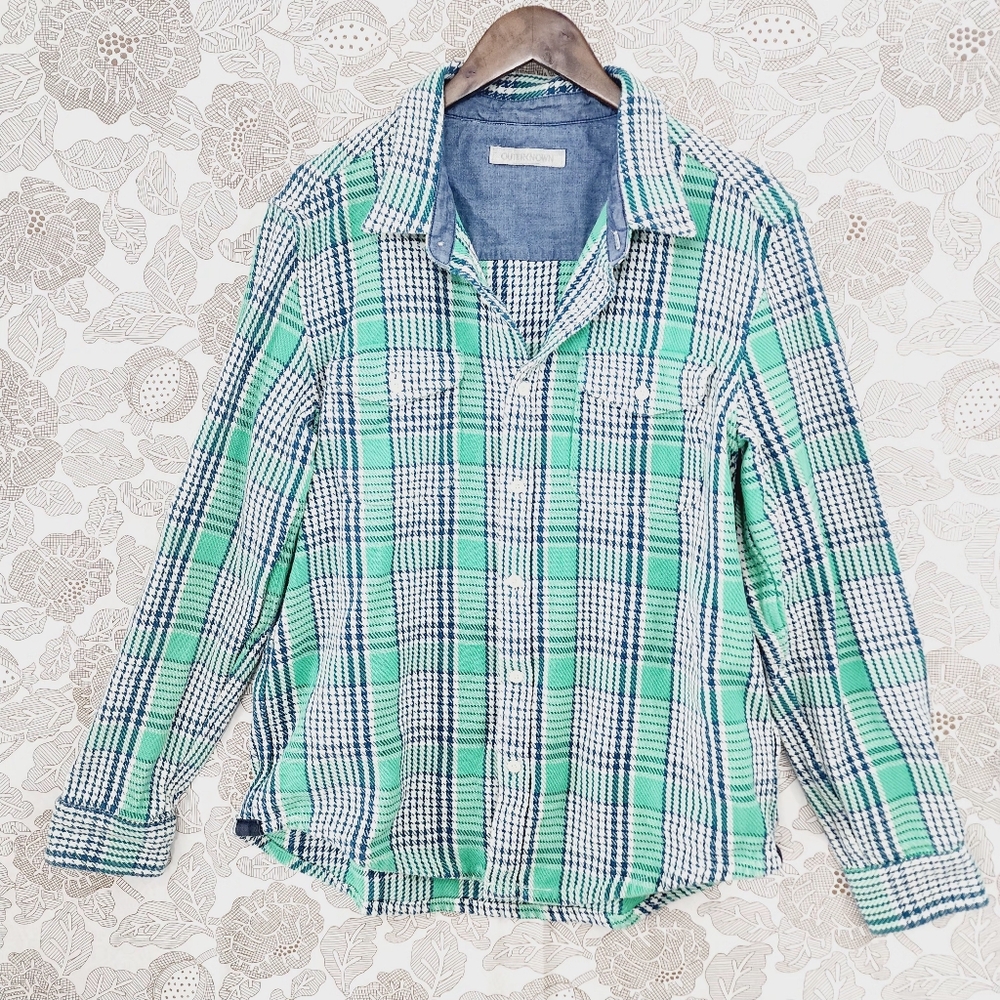 Outerknown Heavy Flannel Plaid Button down Long sleeve  Men's XL